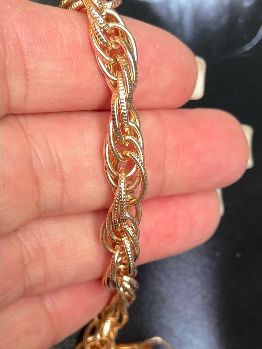 Gold plated chain bracelet women’s and men’s